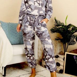 Gray Camo Joggers